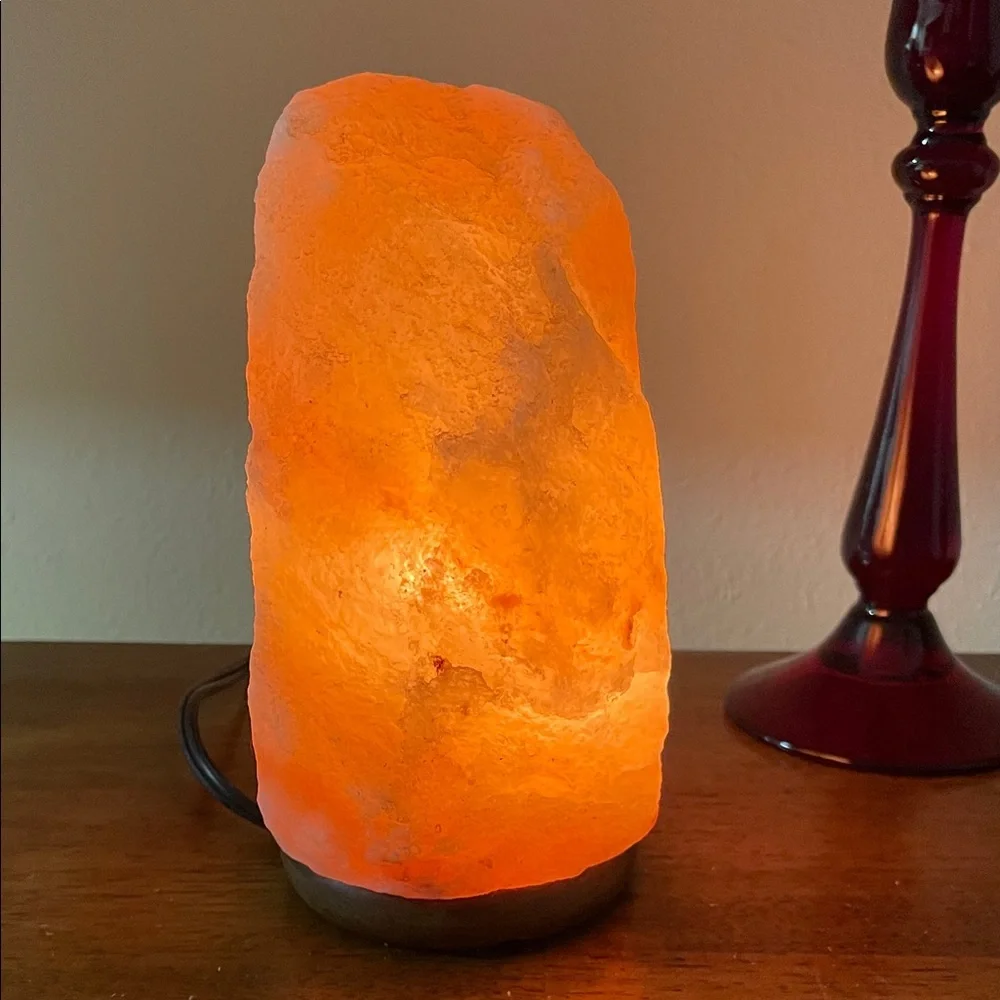 Himalayan Salt Lamp - Warm Orange Glow Home Accent